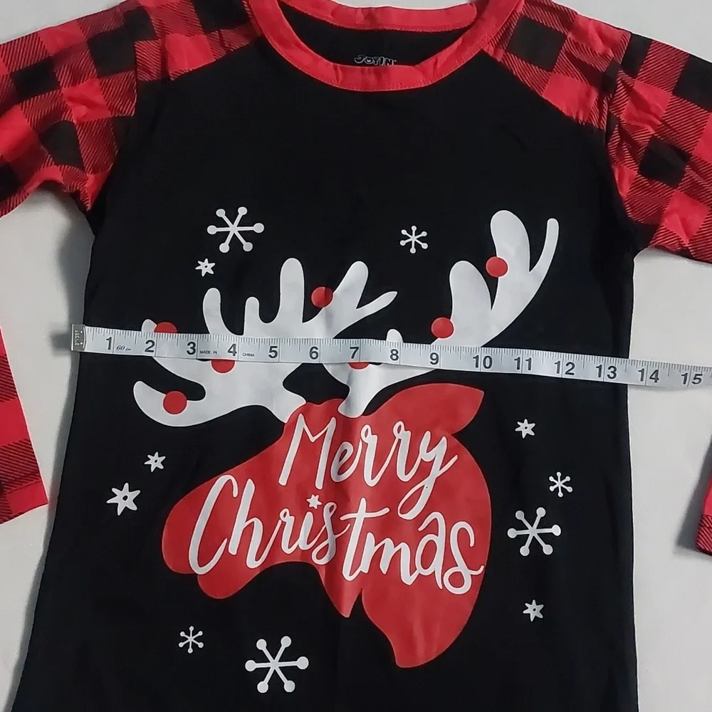 Joyin merry christmas kids pajama set Red‎ size 8